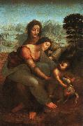  Leonardo  Da Vinci Virgin and Child with St Anne oil painting reproduction